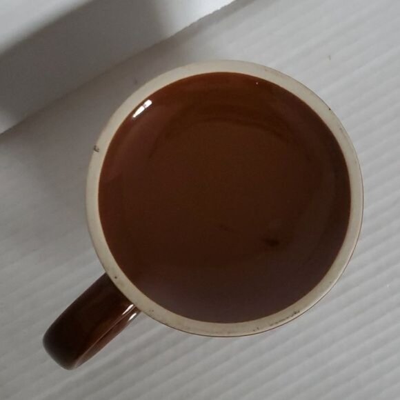 2 Coffee Makes Me Poop Mugs Cups Brown CONTAINERS - Picture 8 of 16